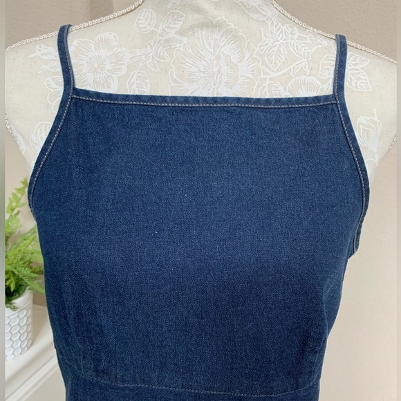 Calvin Klein Jeans Denim Halter Dress - Picture 2 of 6
